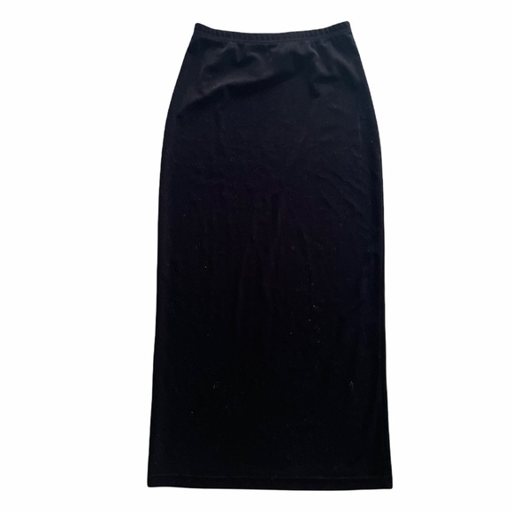 Hot Cotton Dresses & Skirts - Vintage Velvet Hot Cotton Black Maxi Skirt